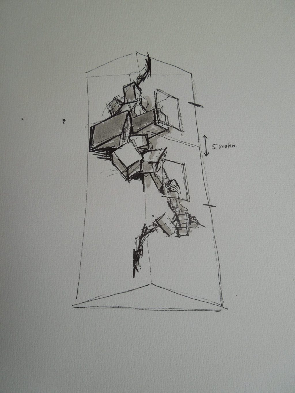 Schets van 'Change of Perception' door Pim Palsgraaf
